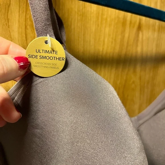 NWT *Flawed* WACOAL Ultimate Side Smoother T-Shirt Purple Bra 🪻 Size 36DDD - Picture 6 of 16